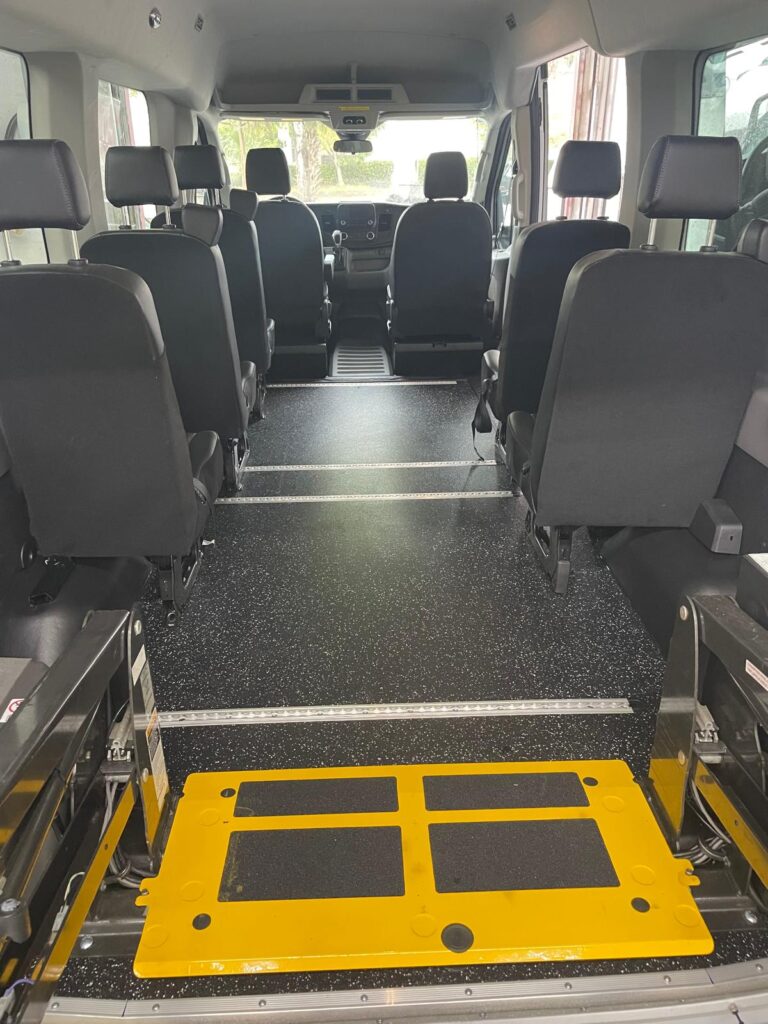 Van conversion for wheelchair